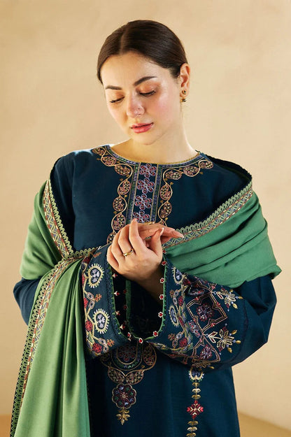 Zara Dhanak Embroidered 3 Piece | ZR103 Laiba Rauf