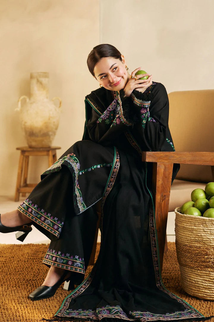 Zara Dhanak Embroidered 3 Piece | ZR102 Laiba Rauf