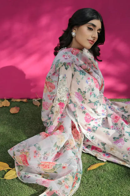 Baroque Linen Embroidered 3 Piece | BQ103 Laiba Rauf