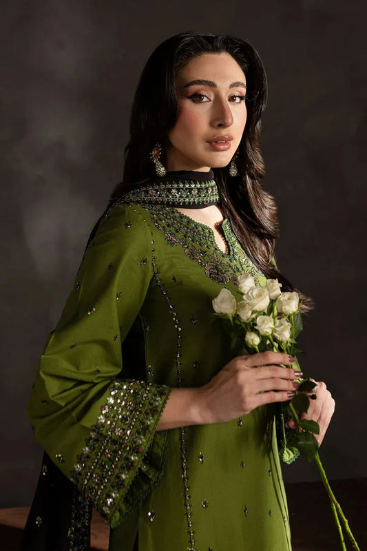 Aneela Dhanak Embroidered 3 Piece | AN110 - Trendy Casual Outfits - Laiba Rauf