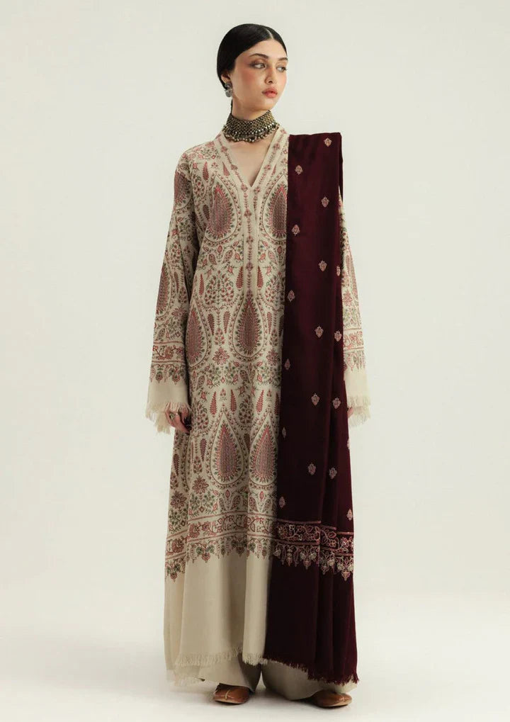 Zara Dhanak Embroidered 3 Piece | ZR115 - Trendy Casual Outfits - Laiba Rauf