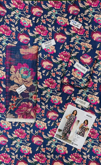 Lulusar Silk 3 Piece | LR107 Laiba Rauf