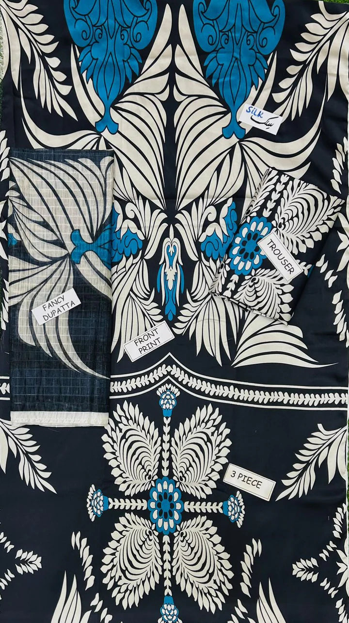 Lulusar Silk 3 Piece | LR111 Laiba Rauf