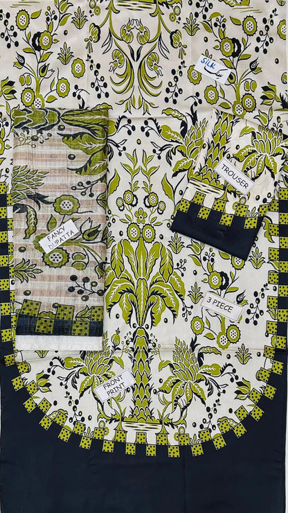 Lulusar Silk 3 Piece | LR113 Laiba Rauf