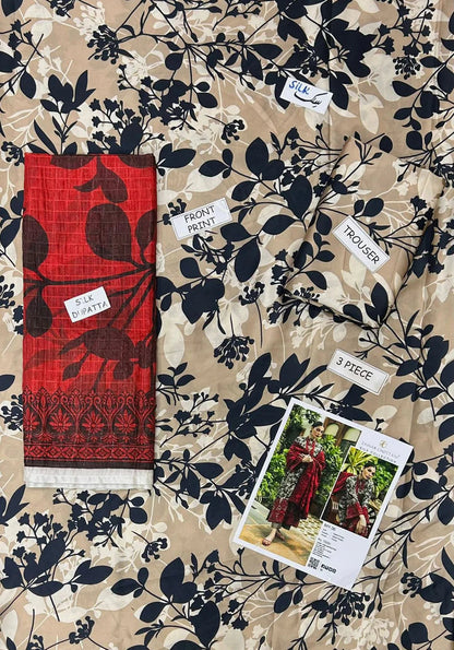 Lulusar Silk 3 Piece | LR106 Laiba Rauf