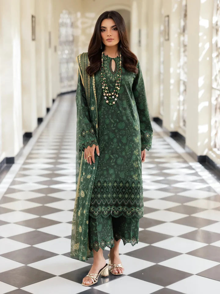 EdenRobe Dhanak Digital Printed 3 Piece | ER100 Laiba Rauf