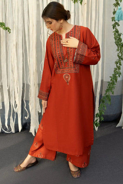 Aisling Dhanak Embroidered 3 Piece | AL105 | Trendy Casual Outfits - Laiba Rauf