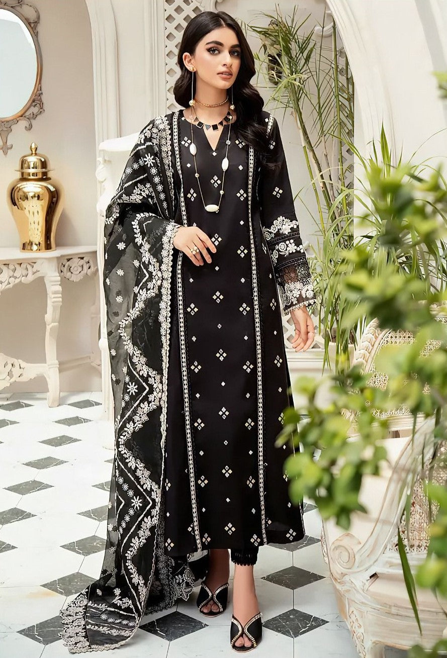 Bareeze Dhanak Embroidered 3 Piece | BZ102 - Trendy Casual Outfits - Laiba Rauf
