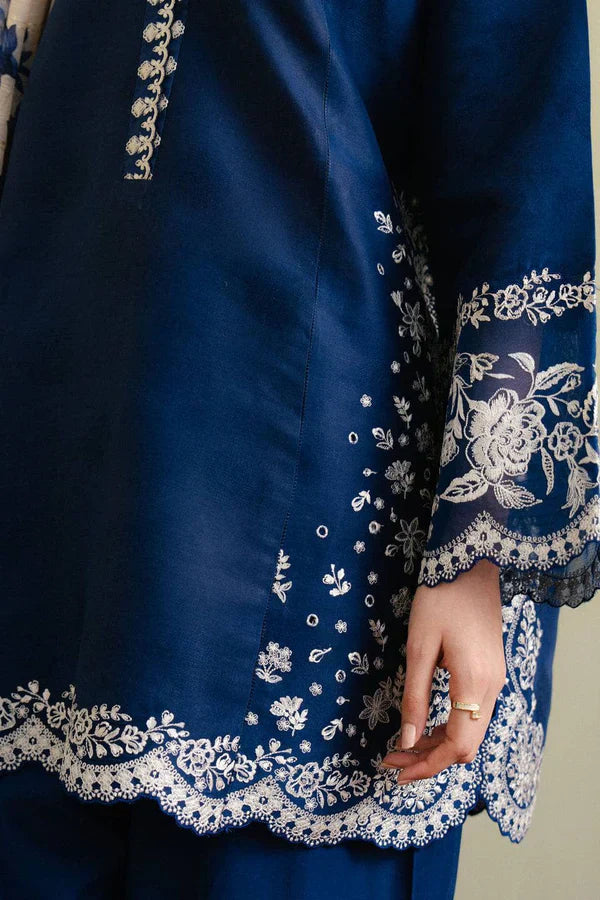Zara Dhanak Embroidered 3 Piece | ZR101 - Trendy Casual Outfits - Laiba Rauf