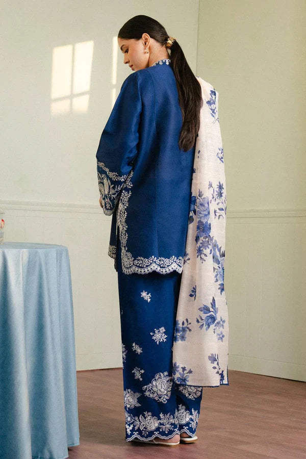 Zara Dhanak Embroidered 3 Piece | ZR101 - Trendy Casual Outfits - Laiba Rauf