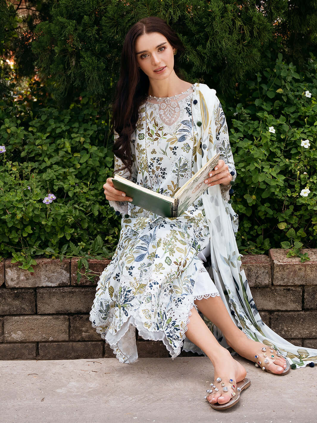 KHAADI Khaddar Digital Printed 3 Piece | KD100  - Trendy Casual Outfits - Laiba Rauf