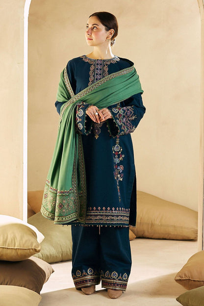Zara Dhanak Embroidered 3 Piece | ZR103 - Trendy Casual Outfits - Laiba Rauf