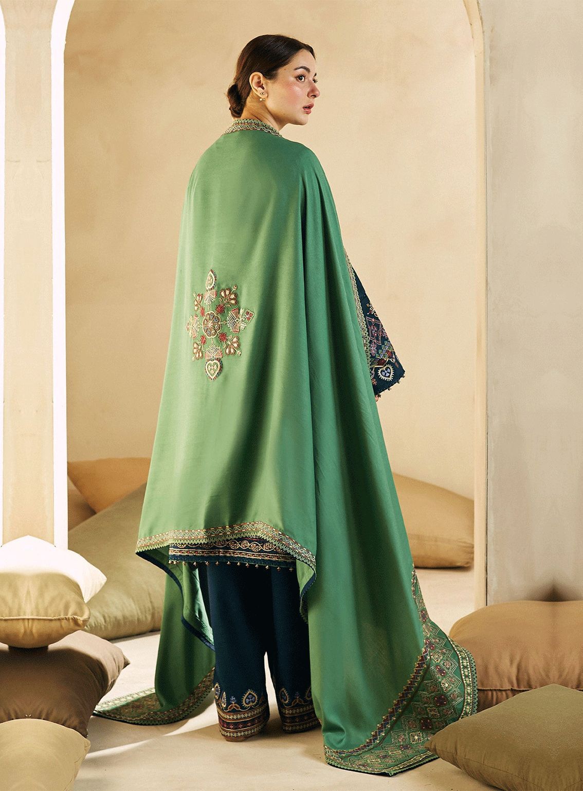 Zara Dhanak Embroidered 3 Piece | ZR103 - Trendy Casual Outfits - Laiba Rauf