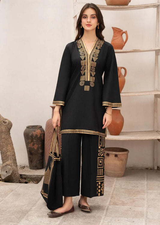 Lulusar Dhanak Embroidered 2 Piece | LR121 - Trendy Casual Outfits - Laiba Rauf
