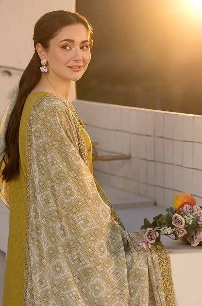 Qalamkar Dhanak Embroidered 3 Piece | QR101 - Trendy Casual Outfits - Laiba Rauf