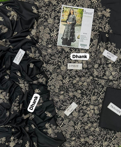 Bareeze Dhanak Embroidered 3 Piece | BZ100 - Trendy Casual Outfits - Laiba Rauf