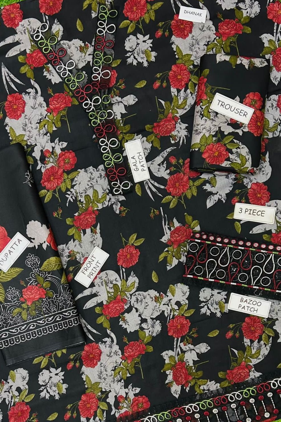 Baroque Dhanak Embroidered 3 Piece | BQ125 - Trendy Casual Outfits - Laiba Rauf