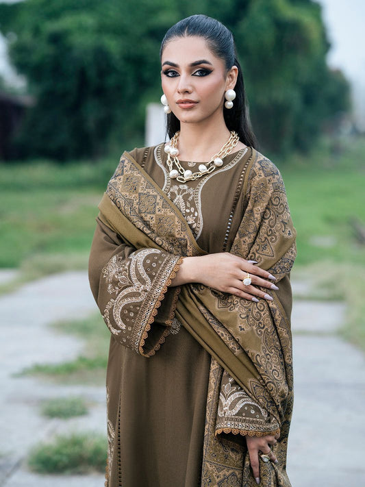 Izel Dhanak Embroidered 3 Piece | IL101 - Trendy Casual Outfits - Laiba Rauf