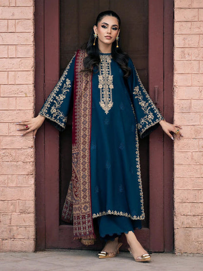 Jazmin Dhanak Embroidered 3 Piece | JZ108 - Trendy Casual Outfits - Laiba Rauf