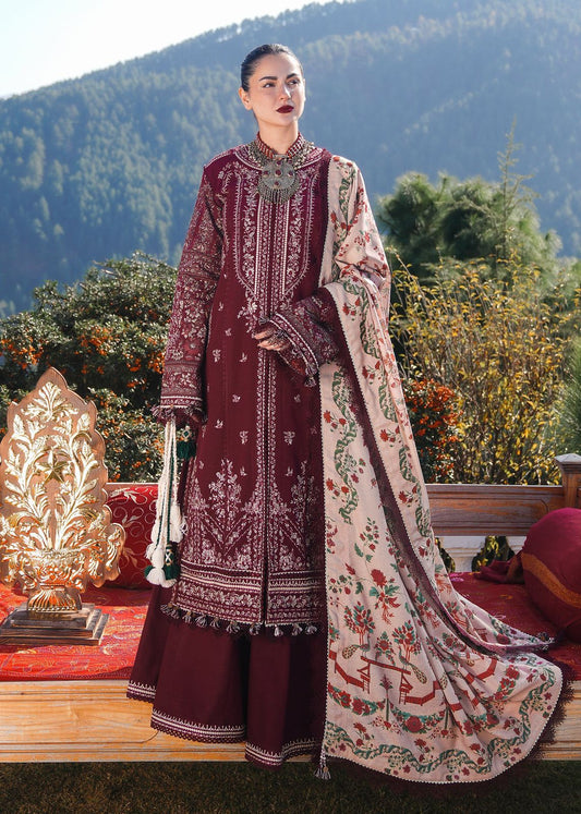 Hussain Rehar Dhanak Embroidered 3 Piece | HR101 - Trendy Casual Outfits - Laiba Rauf