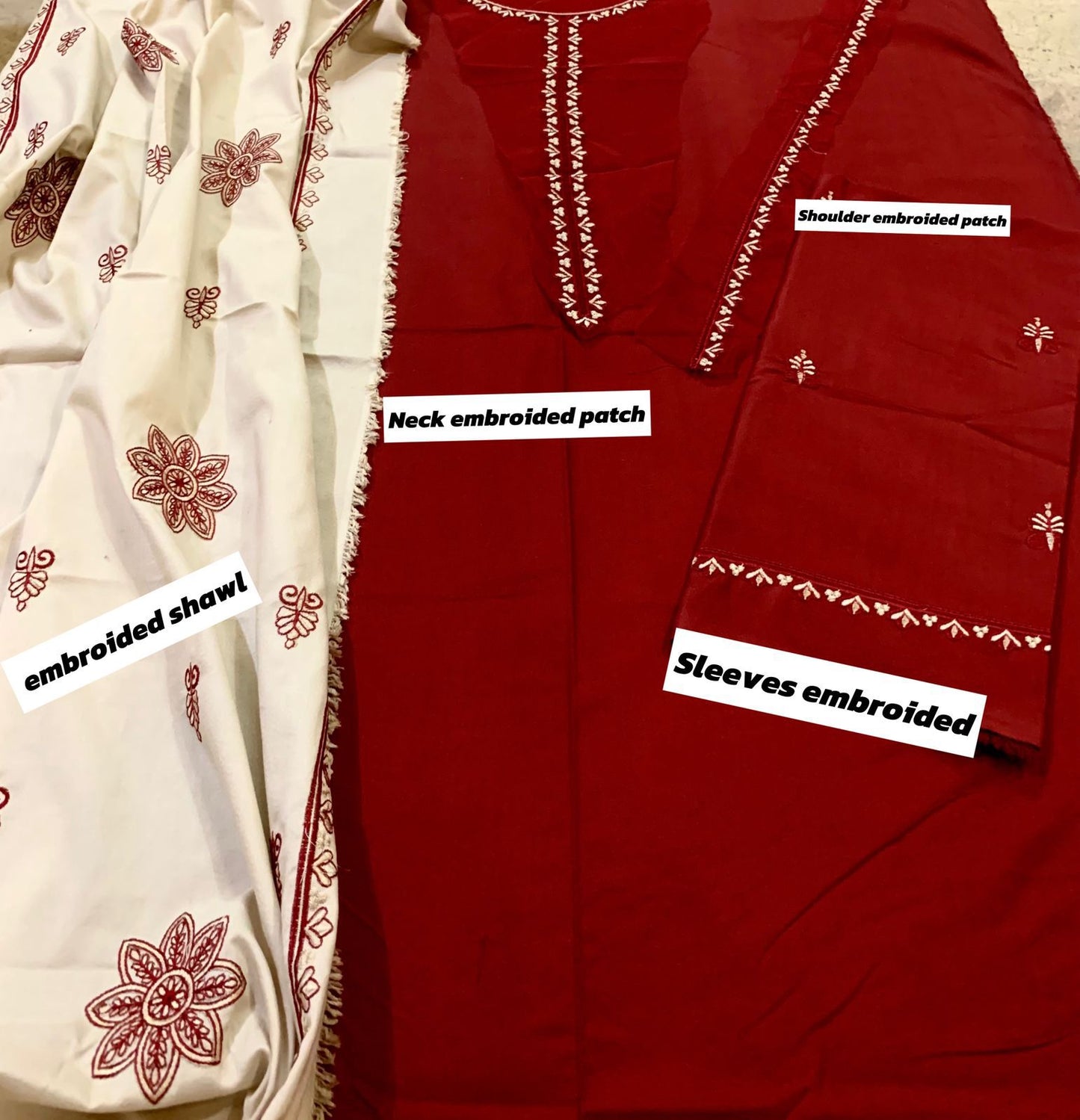 Aisling Dhanak Embroidered 3 Piece | AL111 - Trendy Casual Outfits - Laiba Rauf