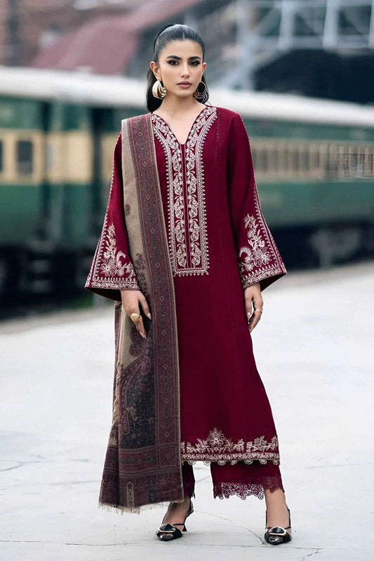 Izel Dhanak Embroidered 3 Piece | IL100 - Trendy Casual Outfits - Laiba Rauf