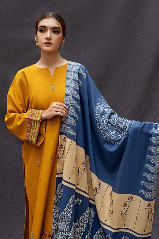 Urge Dhanak Embroidered 3 Piece | UG101 - Trendy Casual Outfits - Laiba Rauf
