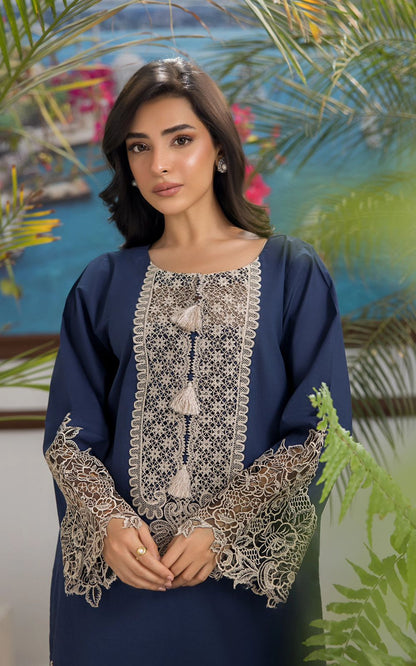 Motifs Dhanak Embroidered 2 Piece | MS100 - Trendy Casual Outfits - Laiba Rauf
