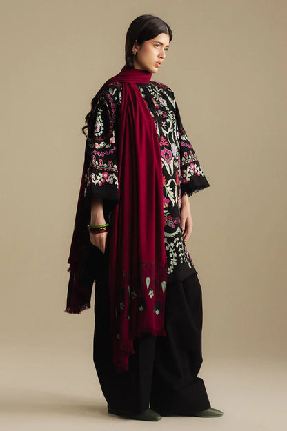Zara Dhanak Embroidered 3 Piece | ZR109- Trendy Casual Outfits - Laiba Rauf