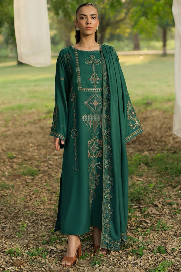 Sapphire Dhanak Embroidered 3 Piece | SP112- Trendy Casual Outfits - Laiba Rauf