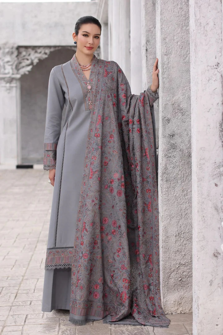 Bareeze Dhanak Embroidered 3 Piece | BZ103- Trendy Casual Outfits - Laiba Rauf