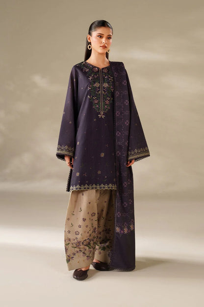 Iznik Dhanak Embroidered 3 Piece | IZ123 - Trendy Casual Outfits - Laiba Rauf