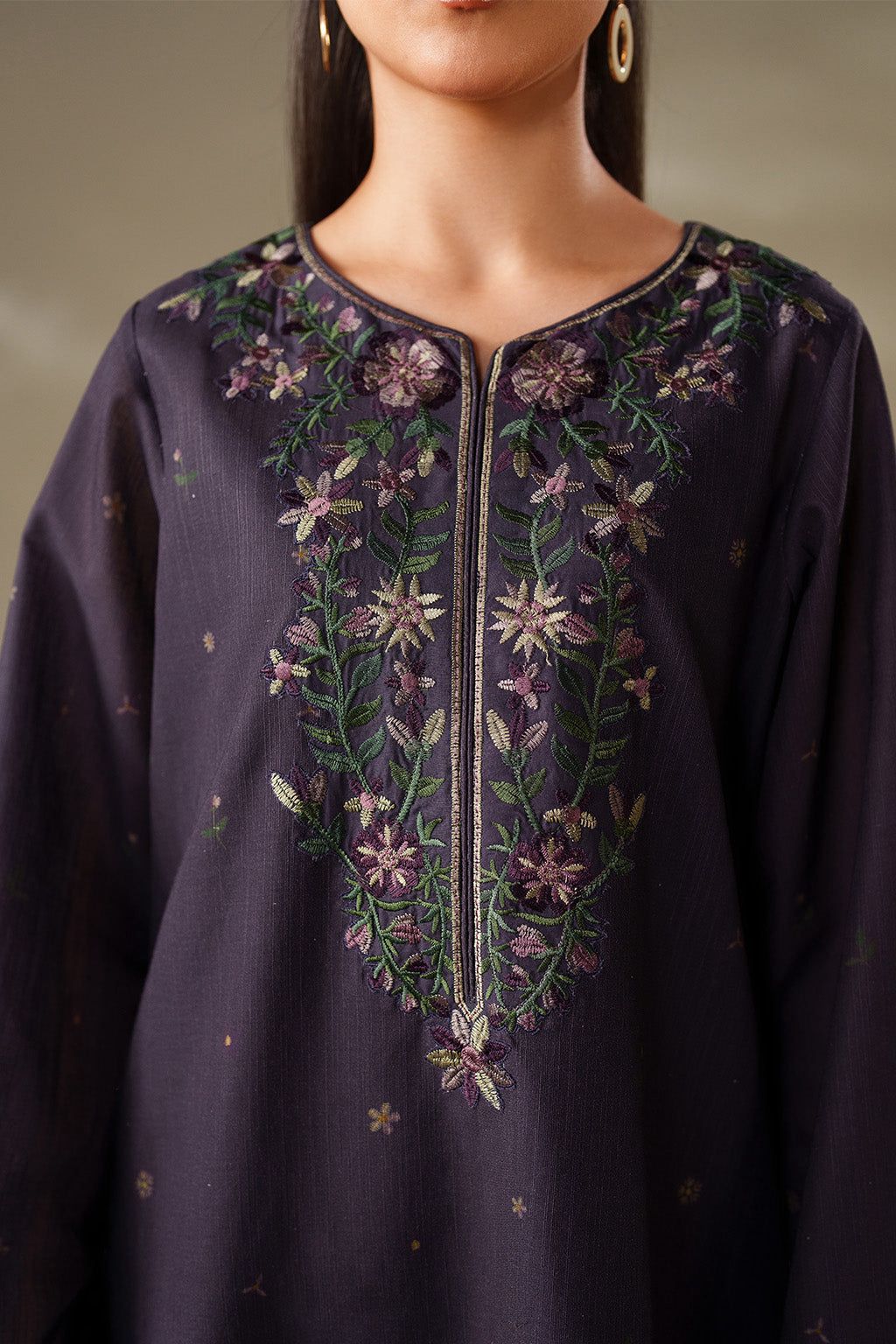 Iznik Dhanak Embroidered 3 Piece | IZ123 - Trendy Casual Outfits - Laiba Rauf