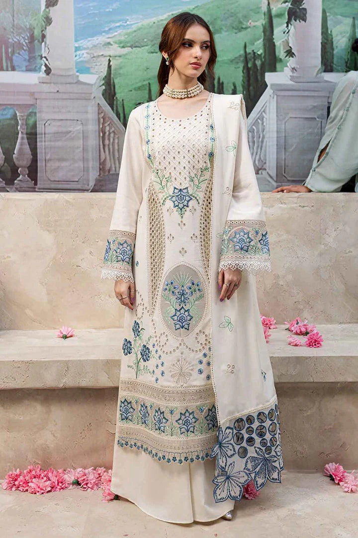 Sana Safinaz Dhanak Embroidered 3 Piece | SS100- Trendy Casual Outfits - Laiba Rauf