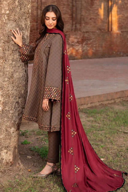 Luxury Embroidered 3pc- Trendy Outfits - Laiba Rauf
