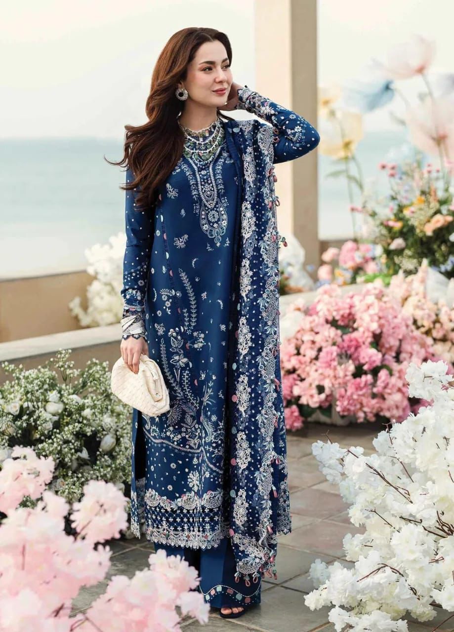 Qalamqar Dhanak Embroiderd | QR5108 - Trendy Casual Outfits - Laiba Rauf