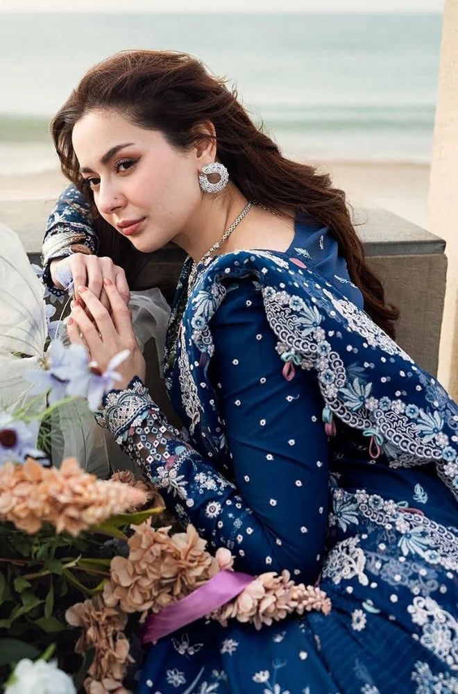 Qalamqar Dhanak Embroiderd | QR5108 - Trendy Casual Outfits - Laiba Rauf
