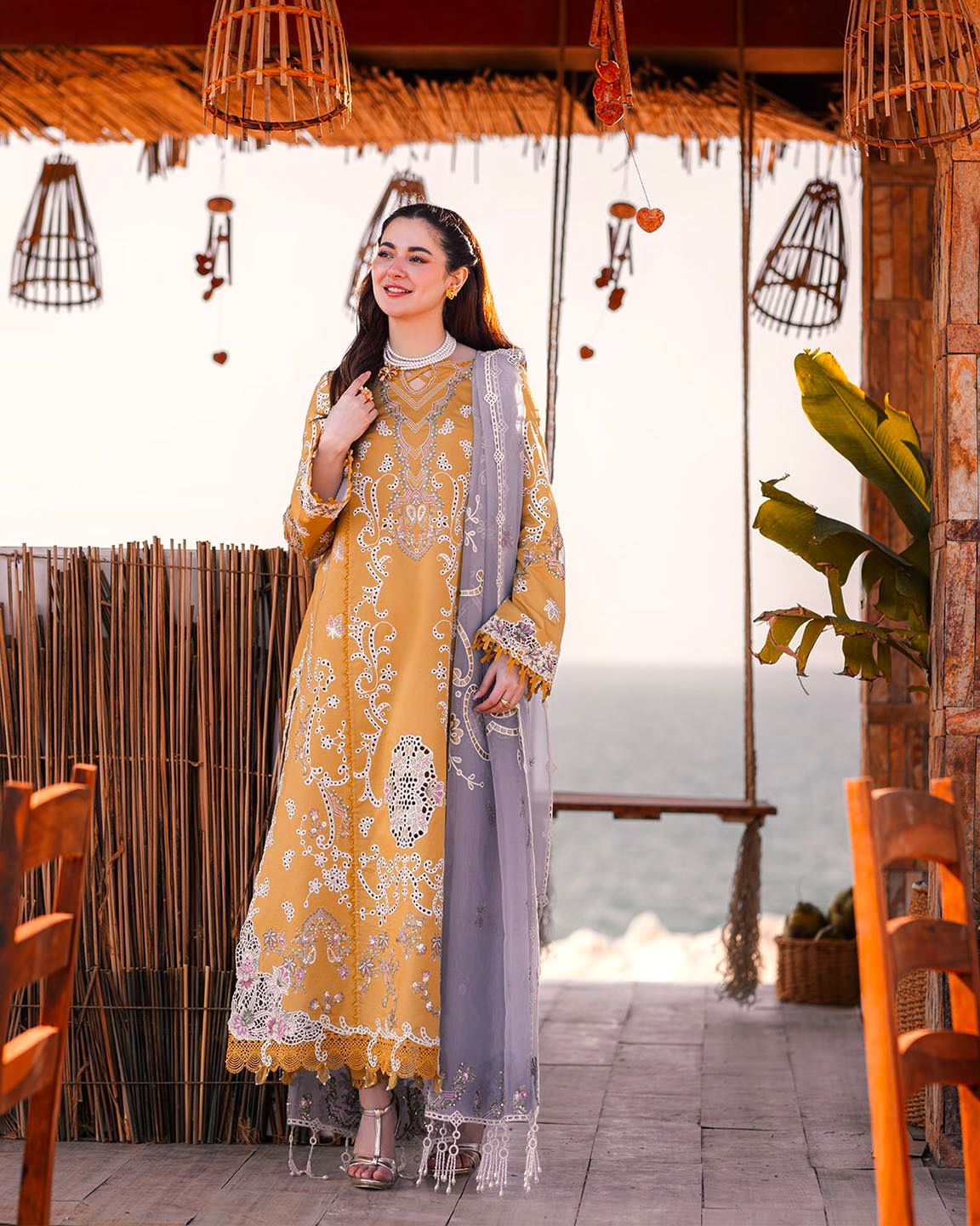 Crimson Dhanak 3pc Casual Winter Collection| CN-7056 - Trendy Casual Outfits - Laiba Rauf