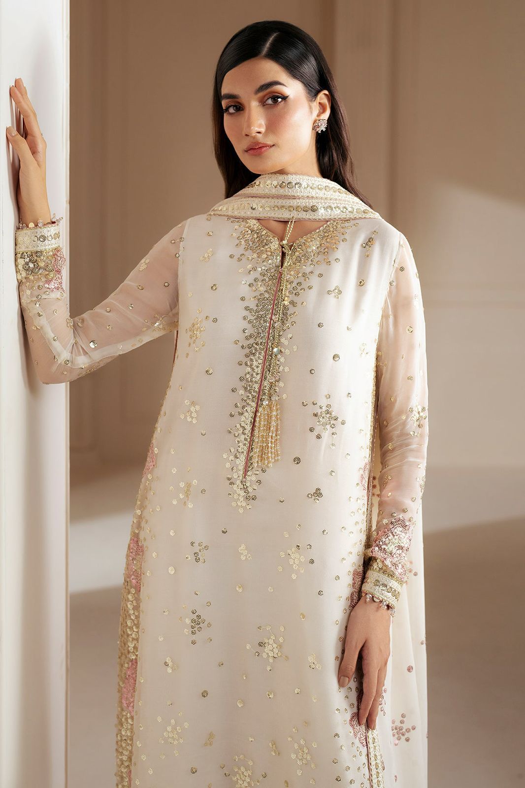 Jazmin Chiffon Embroidered Collection  | JZ - Trendy Casual Outfits - Laiba Rauf