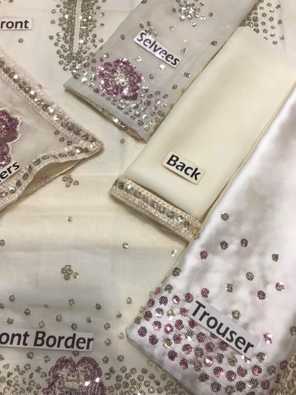 Jazmin Chiffon Embroidered Collection  | JZ - Trendy Casual Outfits - Laiba Rauf