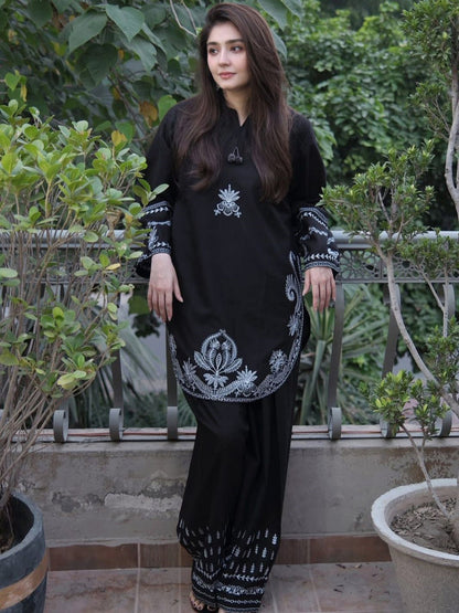 Urge Dhanak Embroidered 2 Piece | UG108- Trendy Casual Outfits - Laiba Rauf