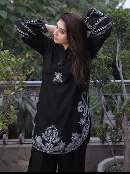 Urge Dhanak Embroidered 2 Piece | UG108- Trendy Casual Outfits - Laiba Rauf