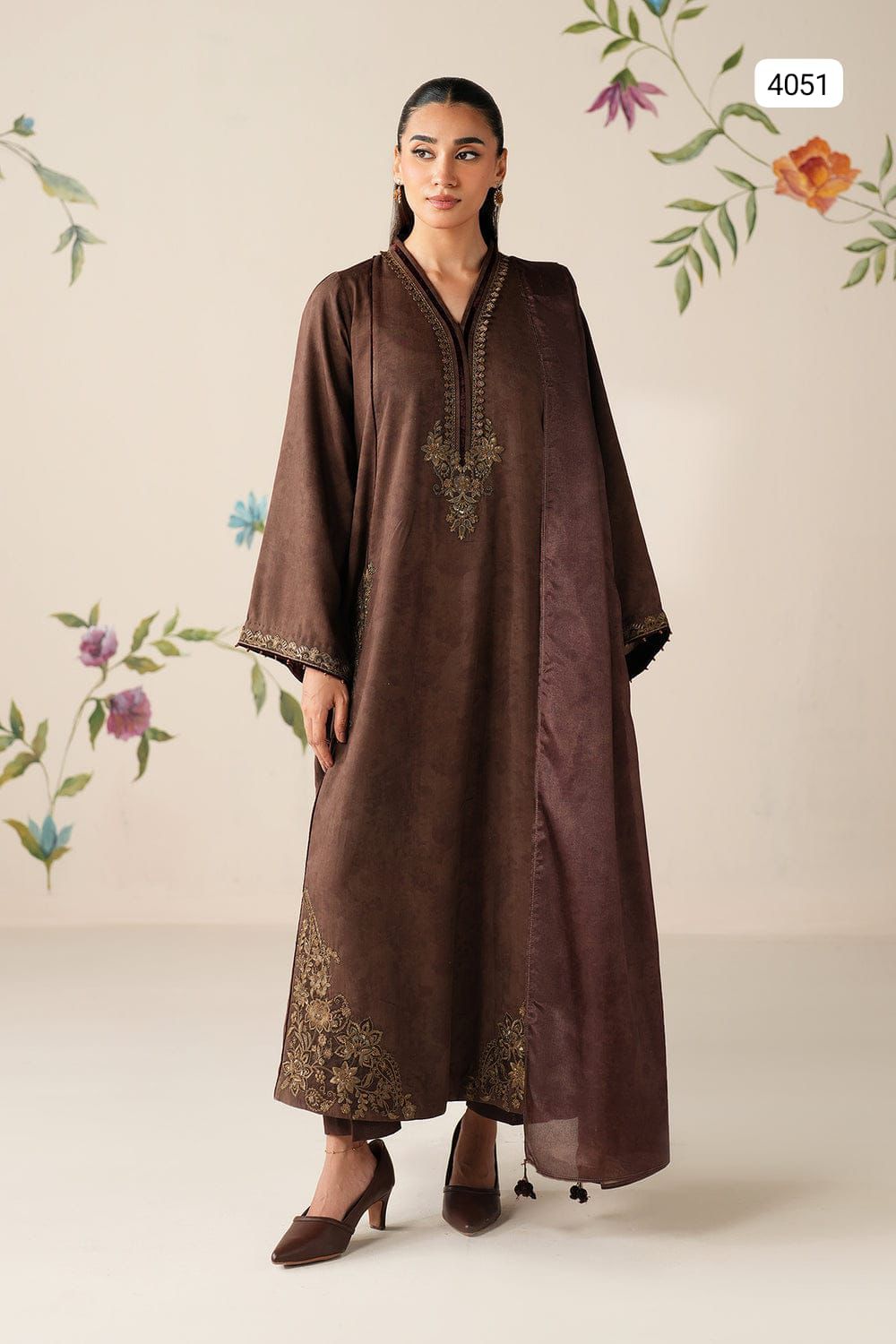 Coco By Zara Dhanak Embroidered 3 Piece- Trendy Casual Outfits - Laiba Rauf