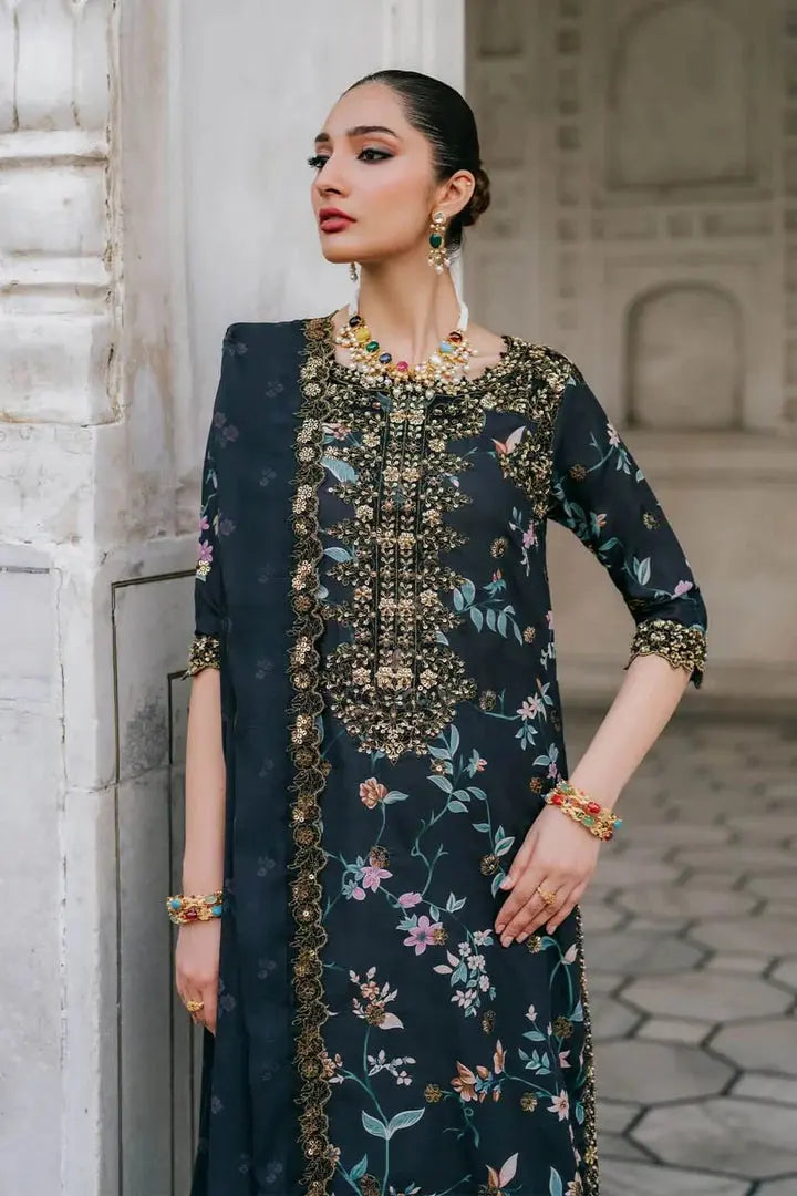 IZNIK Embroidered Linen 3 Piece Digital Printed | IZ100 My Store