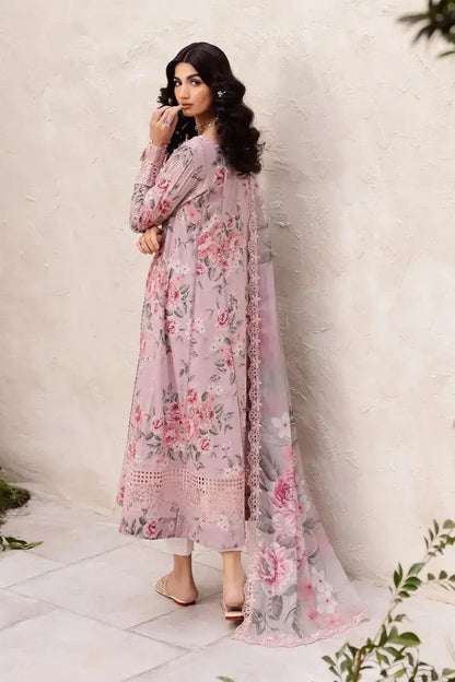 IZNIK Linen 3 Piece Digital Printed Pink | IZ106 My Store