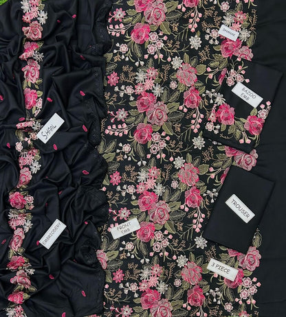 Bareeze Dhanak Embroidered 3 Piece | BZ105 - Trendy Casual Outfits - Laiba Rauf