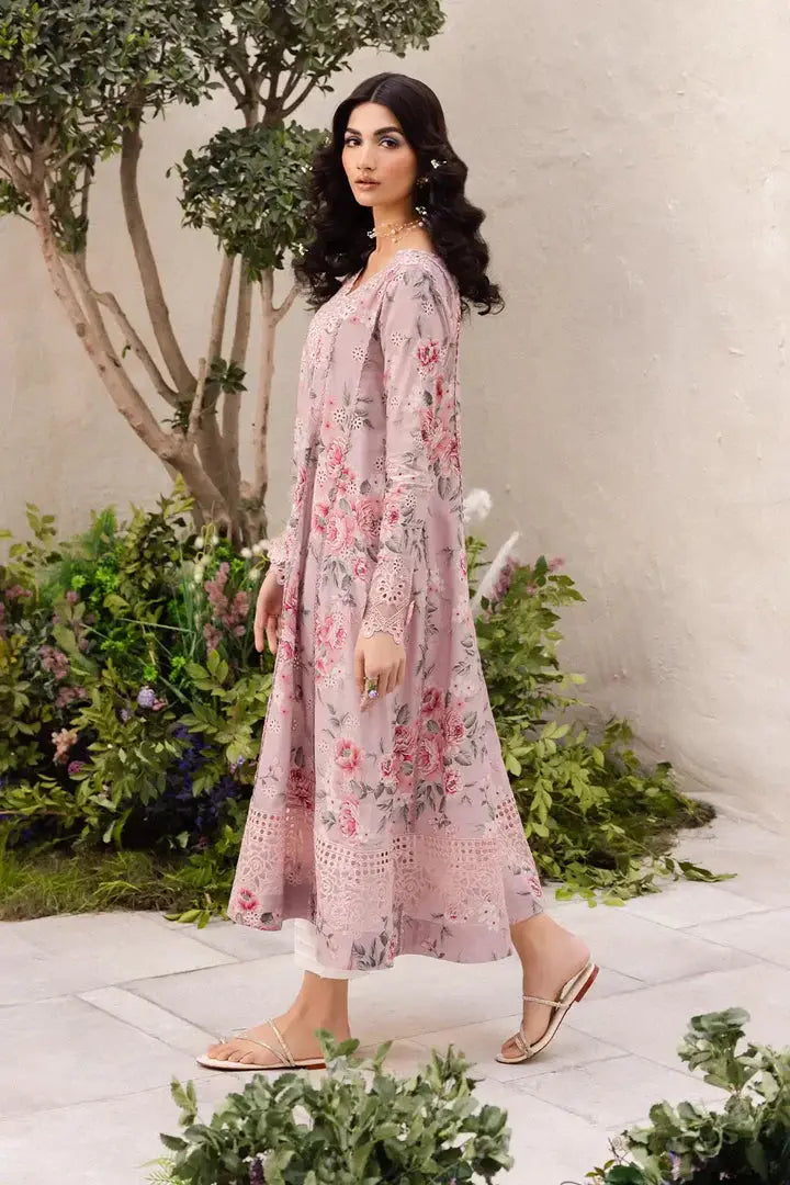 IZNIK Linen 3 Piece Digital Printed Pink | IZ106 My Store