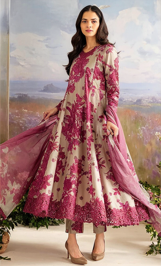 Iznik Khaddar Embroidered 3 Piece | IZ122 - Trendy Casual Outfits - Laiba Rauf