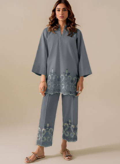 Jazmin Dhanak Embroidered 2 Piece | JZ107 - Trendy Casual Outfits - Laiba Rauf