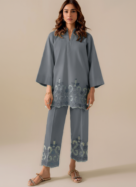 Jazmin Dhanak Embroidered 2 Piece | JZ107 - Trendy Casual Outfits - Laiba Rauf